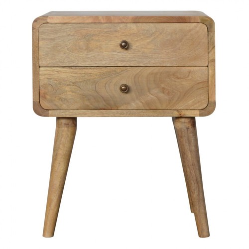 Drawer curved bedside table - 2,