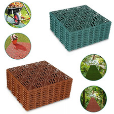 INTERLOCKING PLASTIC GARDEN PATH FLOOR TILE LAWN PAVING WALKWAY PATIO TILE