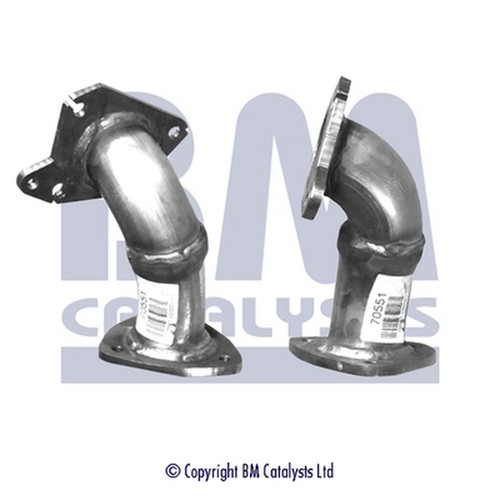 Front exhaust pipe - front, for