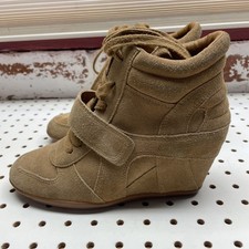 Ash Limited Womens Bowie Wedge Lace-Up Suede Casual Shoes Tan Size 6.5 (eu37)