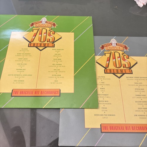 Old gold 70s discs - discs, tapes