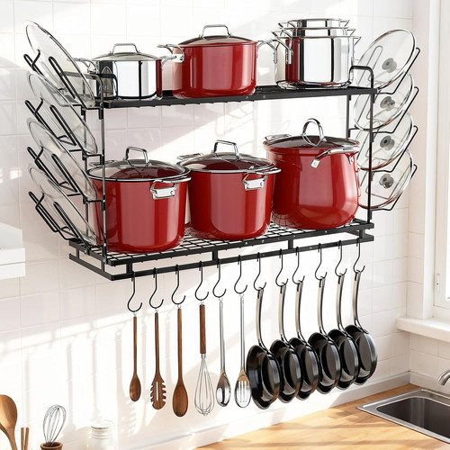 Housolution wall pot pan - pan, rack