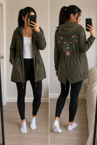 Brave soul khaki hooded boho - soul,