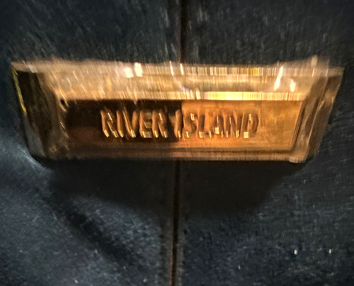 River island blue faux leather - river,