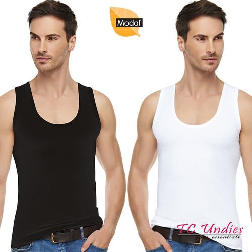 Mens modal vest sportive - modal,