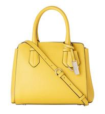 LK Bennett - Catrina Bag - Yellow Saffiano Leather Top Handle Satchel/Tote