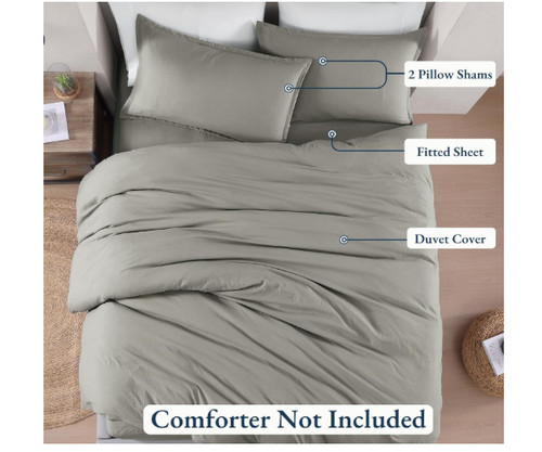 Lane linen piece single - linen, 3-piece