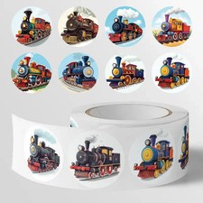 Vintage Train Stickers Roll