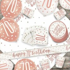 Rose Gold 70th Birthday Party