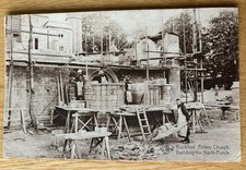 RP Postcard - Buckfast Abbey Church, Building The North Porch, Devon - Nels 1928
