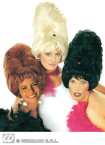 1950 beehive wigs black - 1950's,