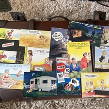 Bundle of 14 Vintage Bamforth COMIC Seaside Postcards - Good Condition 60s & 70s