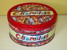 Collectable Empty 1.5Kg Metal Tin of Mars Celebrations early 2000s