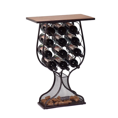 Wine rack table antique - rack,