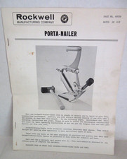 Vtg Rockwell Porta Nailer