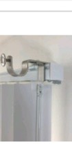  NONO Bracket -   Vertical Blinds Curtain Rod Bracket Attachment Satin Nickel 