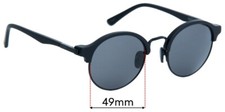 SFx Replacement Sunglass Lenses fits Rixx Apollo - 49mm Wide