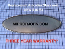 BMW E46 M3 CSL Oval Auto-Dimming Auto Dim Rearview mirror Replacement Glass unit