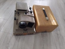 Revere Automatic Slide Projector P-888D 2x2 & Bantam With Case TESTED WORKING