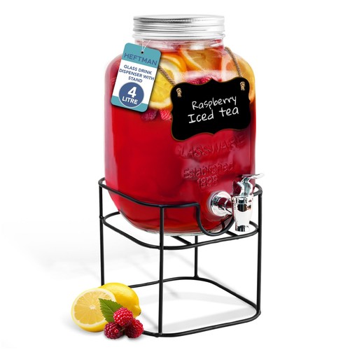Heftman glass drink dispenser - heftman,