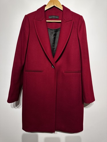 Zara woman burgundy wool - zara,