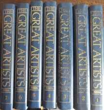 THE GREAT ARTISTS MARSHALL CAVENDISH COMPLETE SET WITH 96 ISSUES IN 7 BINDERS