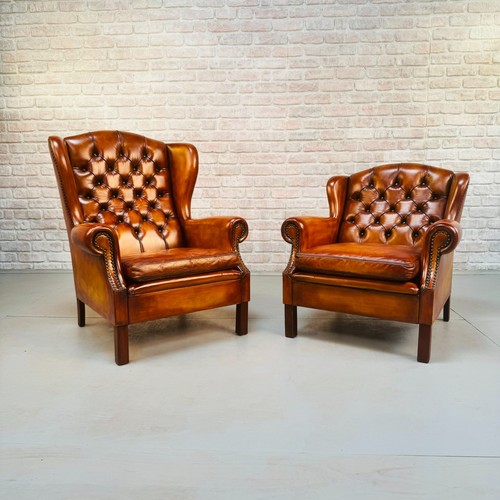 Vintage pair danish tan - pair,
