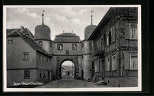 Tann i. Rhön, postcard, view to the city gate 