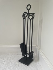 UK Made Companion Set Fire Side Log Burner Blacksmith Handmade