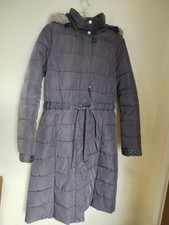 Debenhams John Rocha Grey Padded Parka Coat Size 12
