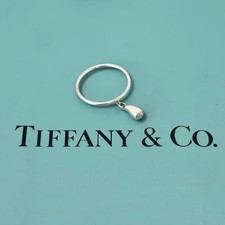 AUTHENTIC Tiffany & Co Teardrop Ring - Elsa Peretti Rare Vintage- UK Size L 1/2