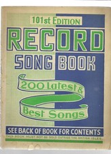 Record song book 101st edition - song,