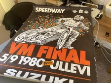 speedway motor sport memorabilia. 1980 World Final Poster.  24inches X 33 Inches