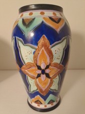 Crown Devon Fielding's Art Deco Delph Vase