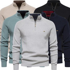 Mens Sweatshirt Pullover Half