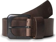 G Star Mens Zed Leather Belt Brown / Matt Black  Buckle 90cm ( fits 32”) New