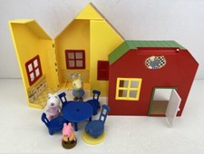 Peppa Pig Ice Cream Shop & Pizza Restaurant Toy Play Set Plus X3 Figures. VGC.