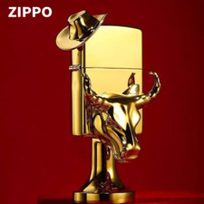 Zippo Lighter Taurus 24K Gold