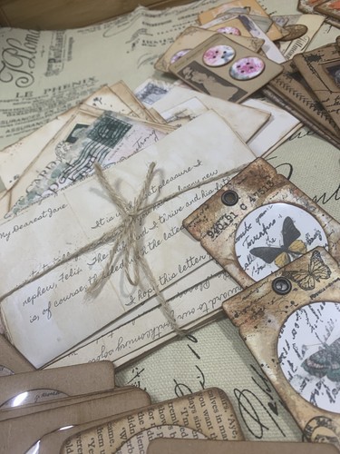 Handmade junk journal ephemera - handmade,