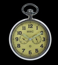 804012 MWC General Service Military Pocket Watch RRP £149  Cream Dial PW/B1/CD