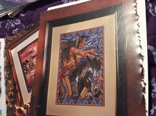 Julie Hasler Native American Sioux Warrior cross stitch chart only / 3139