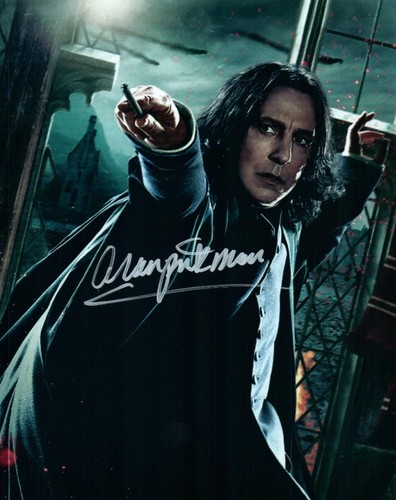 Alan rickman signed 8x10 photo - alan,