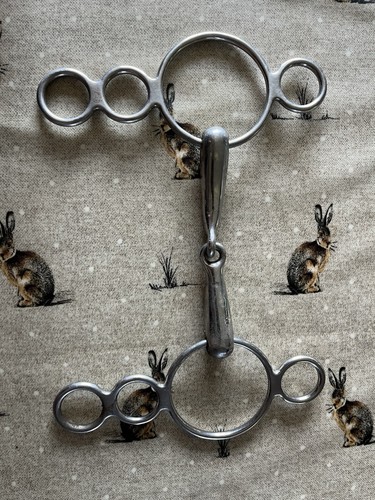 Equine ring gag bit wide - 3, bit.