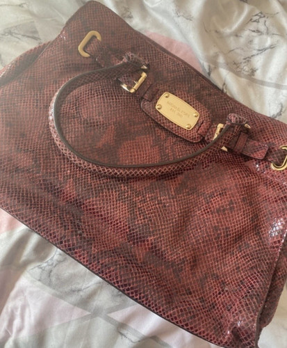 Michael kors burgundy leather - michael,