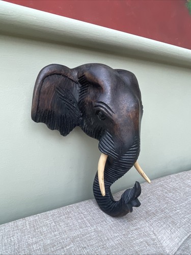 Vintage hand carved wooden - carved,