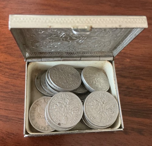 1950 sixpence coins - sixpence,