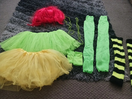 Neon fancy dress - 80's,