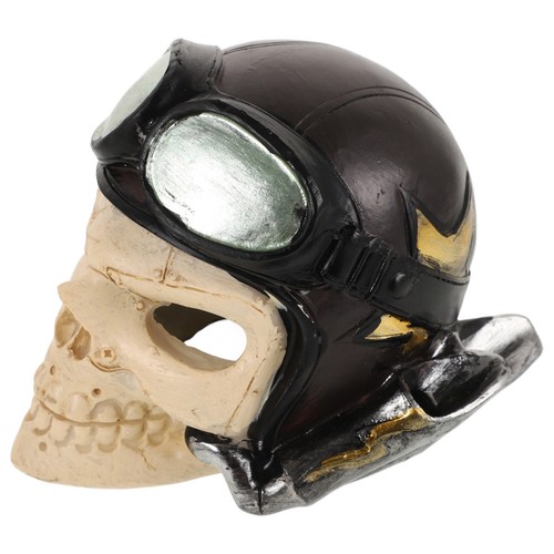 Resin skull aquarium ornament - skull,