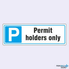 Parking permit holders - permit, only