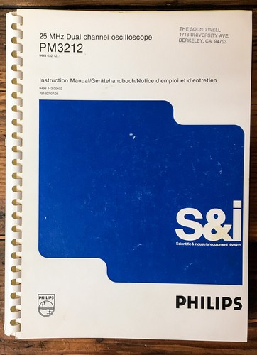 Philips 3212 oscilloscope - philips,